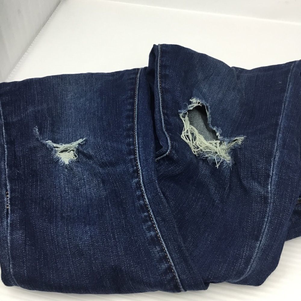 BlankNYC Ripped Mid Rise Skinny Ankle Jeans (E12) - Picture 4 of 5